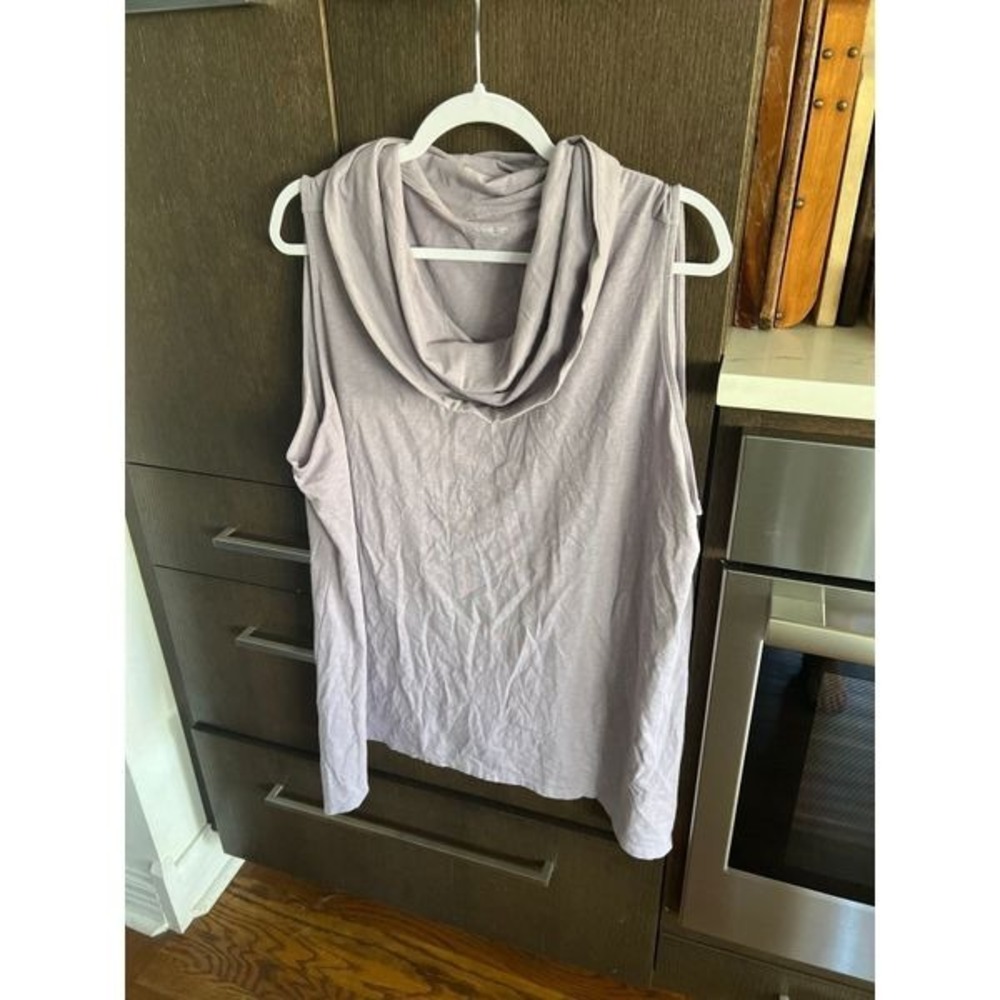 soft surroundings turtleneck tank top purple 2XL nwt
